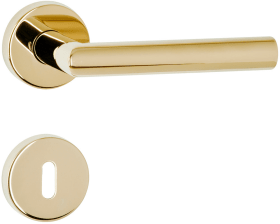 Hermat Drückergarnitur 1802/2036.KB,Ros.,rd.,PZ,8,ms PVD,TS 38-42