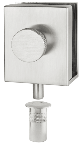 Hermat Türfeststeller 6009/6610.F,Türblattmontage,H61mm,silberfarben,gl. verchr.