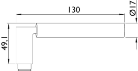 Hermat Drückerpaar MIND 1124.M, 8mm,glanzchrom/matt vernickelt