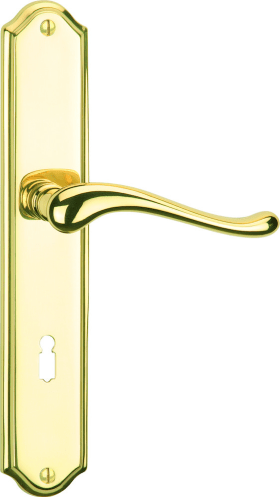 Hermat Drückergarnitur 1078,LS ov.,WC/S78/8,ms pol.,o.No.