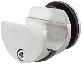 Hermat WRT-Glasbefestigung, TORBOLE, 9040/602.SD, zur Laufschienenbefestigung, ER matt