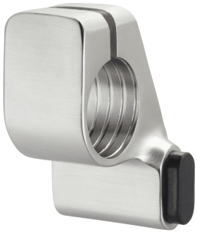 Hermat WRT-Stopper, TORBOLE, 9040/605.SD,DL, für Laufschiene,1-flg.,Glas edelstahl matt