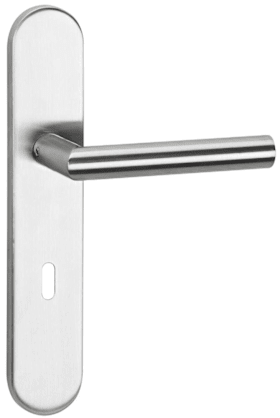HERMAT Drückergarnitur BASIC 02 Innentür Langschild Edelstahl matt
