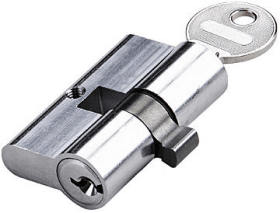 Hermat Profilzylinder 6893.44, N+G, BL 22/22mm, vs., silber matt vern.