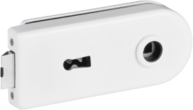 Hermat Ganzglastürschloss 6012,BB,8mm,ähnlich RAL 9016,FlüFA