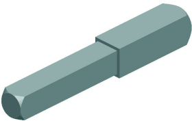 Hermat Vierkantstift 4013.W, 8/10x80mm verzinkt