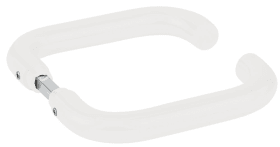 Hermat Drückerpaar BASIC 01 1801, 8mm,weiß,ähnlich RAL 9016