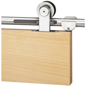 Hermat Schiebetürbeschlag,mit Laufschiene,TORBOLE, 2400mm,FB max.1000, 100kg,edelstahl