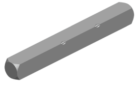 Hermat DK-Vierkantstift, 7x82mm, 4050.KGL, für Fenstergriff, Eisen verzinkt