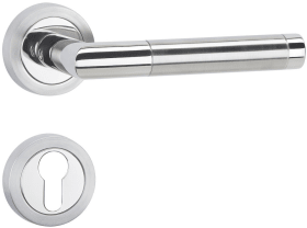 Hermat Drückergarnitur 1114/2331.SC,Ros.,rd.,PZ,8,ER.pol./ma.,TS 37-47