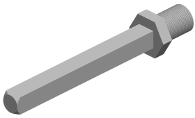 Hermat Rollenwechselstift 4208.V, M12, 8x120mm verzinkt