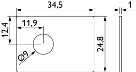 Hermat Unterlegscheibe 4423.25/MM/8,5/MM, rund, B 25, H 1,klar