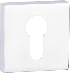 Hermat Schlüsselrosette 2011.K,eckig,PZ, 11mm,TS 38-42,ER pol.