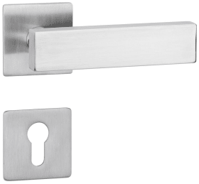 Hermat Drückergarnitur 1616.K/2611.FL,Ros.,eck.,PZ,8,ER,TS 38-45