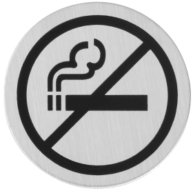 Hermat OA-Hinweisschild, 3730 Nicht Rauchen, edelstahl matt