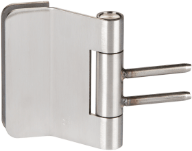 Hermat Glastürband 6350/HOLZ,3tlg,DL,FT24,rund,edelstahl matt