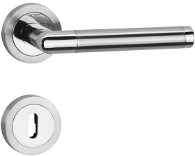 Hermat Drückergarnitur 1356/2331.SC,Ros.,rd.,BB,8,ER.pol./ma.,TS 37-47