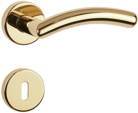 Hermat Drückergarnitur 1231.R/2036.KB,Ros.,rd.,PZ,8,ms PVD,TS 38-42