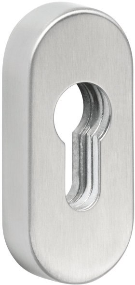 Hermat Schieberosette 2076.S,oval, PZ,12mm, edelstahl