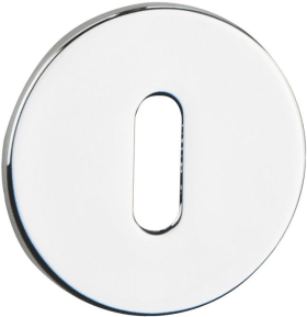 Hermat Schlüsselrosette 2636.FL,rund,PZ, 2,8mm,TS 38-45,ER pol.