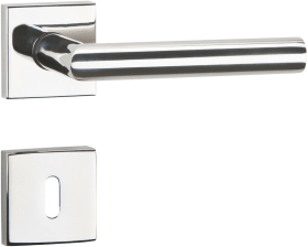 Hermat Drückergarnitur 1802/2011.K,Ros.,eck.,PZ,8,ER pol.,TS 38-42