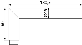 Hermat Drückerpaar BASIC 02 1892.19, 8mm,edelstahl matt