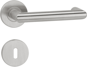 Hermat Drückergarnitur 1808.KL4/2073.MI,Ros.,rd.,BB,8,ER,TS 37-48