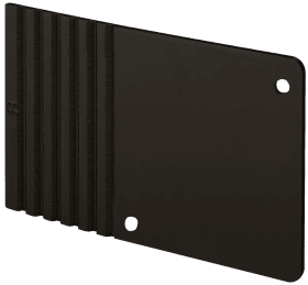 WRT-Endkappe,für Laufschiene, SAN REMO, 9170, Aluminium, naturfarbig eloxiert