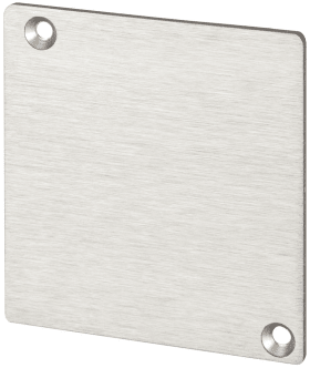 Hermat WRT-Endkappe,für Laufschiene, SAN REMO, 9170, Aluminium, naturfarbig eloxiert