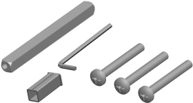 Hermat Befestigungsset 4089.DG, VK 8,TS 44-53, Hülse 8 auf 10