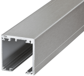 Hermat WRT-Laufprofil 2000mm, SAN REMO, 9170, mit Abdeckprofil, edelstahloptik