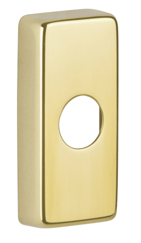 Hermat Fenstergriffrosette DK,eckig,messing