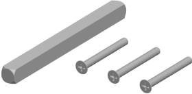 Hermat Befestigungsset 4382/DG, M6x75, VK 8,TS 59-65