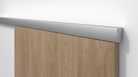 Hermat Schiebetürbeschlag,mit Laufschiene,SAN REMO, 2000mm, 60kg,silber