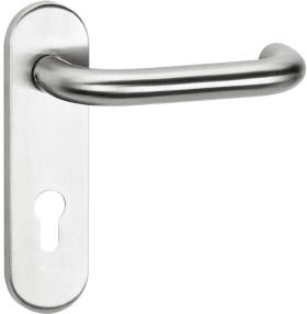 Hermat PA Drückergarnitur 1801,KS ov.,PZ72/8,TS 45-58,ER matt