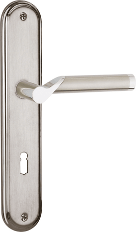 Hermat Drückergarnitur 1126,LS ov.,WC/S78/8,gl.chr./ER ma.,o.No.