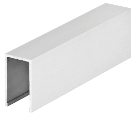 Hermat Glashalteprofil,6958,L3.000mm,zum Anschrauben,Aluminium,naturfarbig