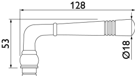 Hermat Drückerpaar LYON 1174.F, 8mm glanz verchromt