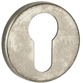 Hermat Schlüsselrosette 2074,rund,PZ, 7mm,eisenf.ant.schw.