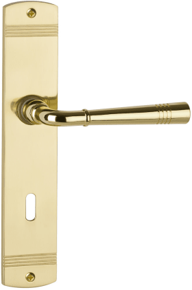 Hermat Drückergarnitur 1174.F,LS Design,PZ72/8,ms pol.,o.No.