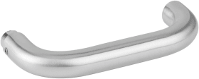 Hermat Drückerlochteil BASIC 01 1801.22, 10mm,edelstahl matt