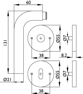 Hermat Halbgarnitur 1803.Ø21/2073.M/4014,o.Schl.ros.,rd.,8/10,ER