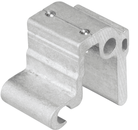 Hermat WRT-Stirnseitenbefestigung, SAN REMO, 9170, für Design-Schiebetürbeschlag, ALU