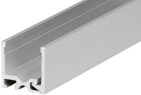 Hermat Glashalteprofil,6951,L3.000mm,zum Anschrauben,Aluminium,naturfarbig