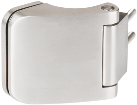 Hermat Glastürband 6340/3/FEDE/R.SZ,3tlg,rund,edelstahl matt