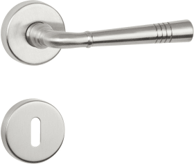 Hermat Drückerlochteil LYON 1174.F, 8mm,edelstahloptik PVD-beschichtet