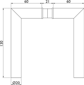 Hermat Ganzglastürschloss 6088/6325/1802,RZ,8mm,ER,FlüFA