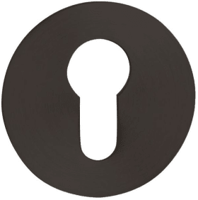 Hermat Schlüsselrosette 2636.FL,rund,PZ, 2,8mm,TS 38-45,smoke bla.