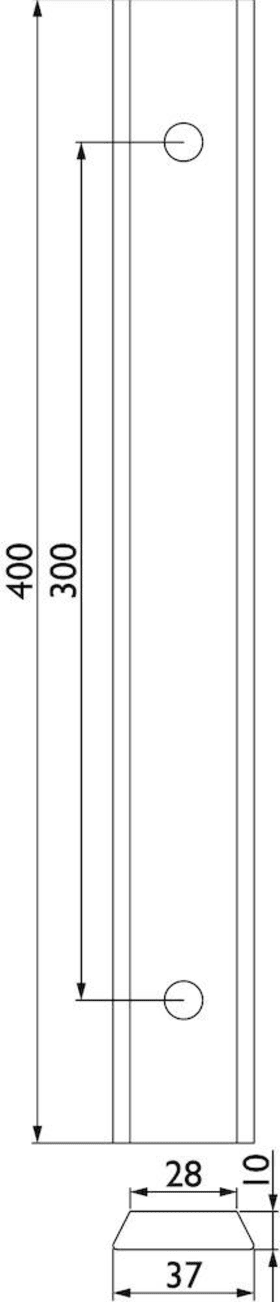 Hermat Stoßgriff 8086,BA 300,L 400,ER-Optik