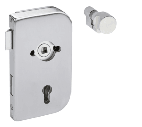 Hermat Ganzglastürschloss 6037.R.SLS,PZ,10mm,DR,ER-Optik,FlüFA